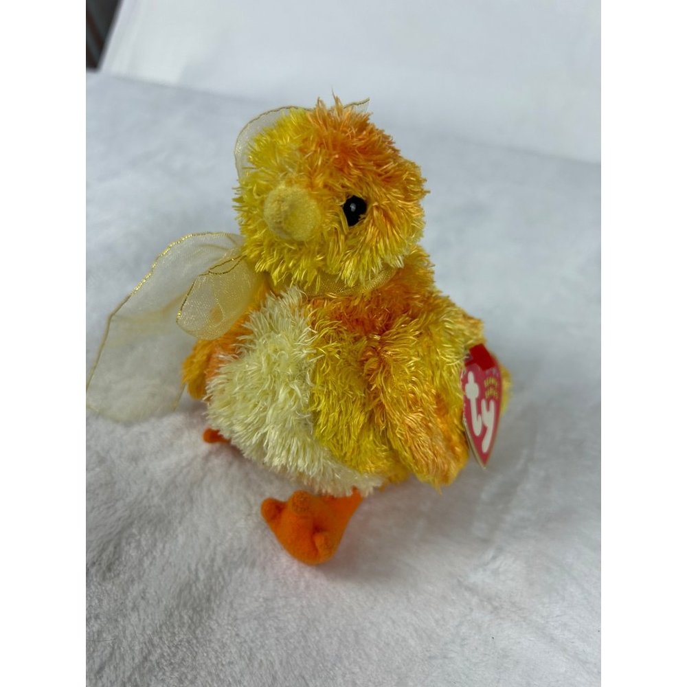 Ty Beanie Baby 2001 Retired CHICKIE the Chick DOB 9/20/2001 Plush with Tags